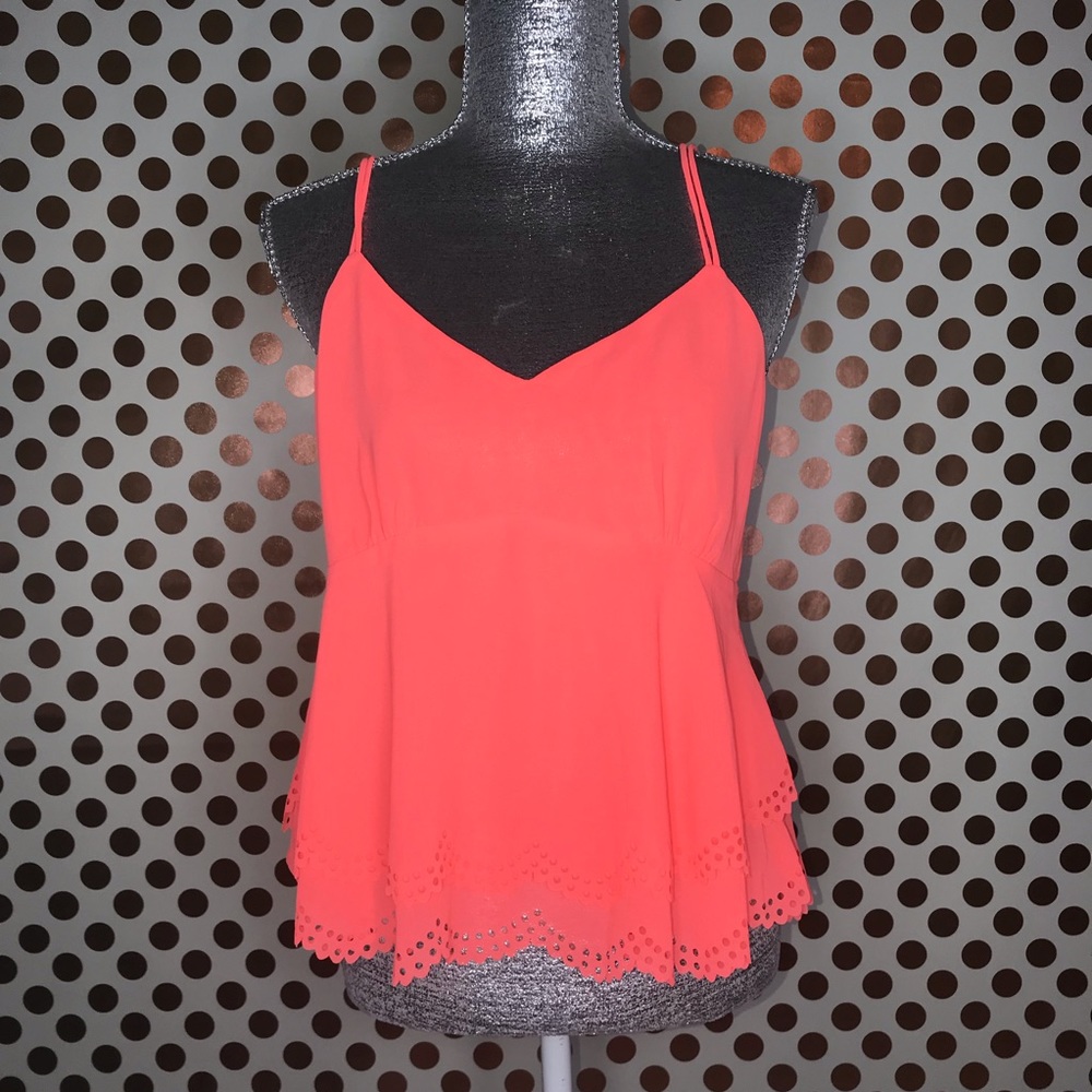 Neon coral Papaya top